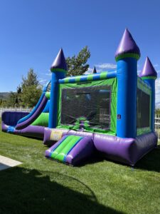 Inflatable bounce house for kids birthday party fun